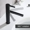 Ellen Black Basin Hot Cold Mixer Tap 360 stopień obrotu kąpiel wanna kran łazienki krany wyciągające krany żuraw ELF11077S