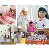 2022 Halloween doctor nurse Cosplay kids work wear Uniform Cotume Toys Set Children's Day Cross Clothing for Kids simulation