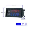 Digital Voltmeter Ammeter for DC 100V 200V 10A Amp Voltage Current Meter Tester Blue & Red Dual LED Display Panel for Ho