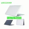 Fall Fall för Huawei MateBook D16 13 13S 14 14S 2021/2022 D14 D15 HONOR MAGICBOOK 15X Transparent skyddande bärbar dator Solid Cover 2side