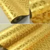 Europäischer Stil Luxus Golden Damaskus Hintertapeten Blume 3d Roll Wohnzimmer TV Sofa Schlafzimmer Wohnkultur PVC Vinyl Wallpapiere