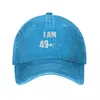 Capas de bola Eu tenho 49 mais 1 tampa de beisebol 50º aniversário Tennis Tennis Trucker Hat Hat