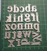 Scrapbooking Dies Metal A-Z-versaler Alfabetet Cutting Dies Craft Emunching Stamp Stencil Paper Card Making Mall Diy