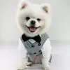 Tuxedo de cachorro Tuxedo para pequeno colete formal de smoking de raça média com roupas de cachorro de gravata borbole