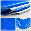 Blue-blanc PE Tarpaulin Perfroping Cloth Garden Outdoor Shade Shade Sail Boat Truck Topy Pet Dog House House Couvercle imperméable Tissu