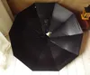 Leodauknow-automatique parapluie de revêtement noir pour hommes, poignée en cuir en plastique, parasols de voyage à vent, engrenages pluviaux, 10 côtes