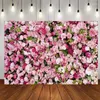 Party Decoration Pink Rose Wall Theme Background Romantic Wedding Bridal Baby Shower Pography Decor Supplies