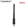 Kort 10st Tishric 8188 Wireless Network Card USB WiFi Adapter 150 Mbps antenn USB2 .0 802.11n/g/b för skrivbordets bärbara WiFi -mottagare