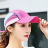 Caps à billes Unisexe Light-Weight Sports Summer Bashant Mesh Baseball Hats Street Hip Hop Skateboard Hat Courbé Strapback Strapback Sun