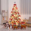 European Modern Artificial Cedar Encrypted Christmas Tree New White Snow Flocking Pvc Christmas Tree Scene Layout Ornament