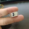 High -end Vancefe merkontwerperringen voor vrouwen hoge versie v gouden caleidoscoop ring brede en smalle volledige diamant 18k rozendesigner sieraden met logo