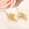 Ethiopian Africa Map elephant Jewelry sets Fine Gold GF Jewelry Sets Statement Necklace Earrings Pendant African Wedding222E