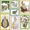 Fairy Series Printed Cross Stitch Kit 11CT Stamped 14ct Counted Canvas Fabric Needle and Thread Thread Brodery Diy Sy Set present