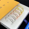 Orecchini di lusso Designer Lettera Hoop Earrings Studri 18K Oreguratura a piacimento in oro per donne Gioielli per fidanzati per matrimoni per le feste