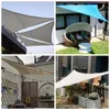 Rust Red Triangle Sun Sail Oxford Shading Rate 95% vattentäta polyestertyger utomhus Anti-UV Cooling Garden Gazebo Markis