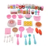 New Clothes for Barbie and Ken Chef Top Pants Hat 3 Pcs Set with 43pcs Kitchen Tool Food Accessories Mini Items Dollhouse Toy