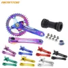 64/104BCD велосипедные шэльки 170 мм 1/2/3 Скорость MTB Cranks Integrated Mountain Bike Hollowtech Crankset Contracting