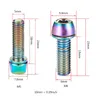 6pcs MTB Road Bike Stem Screws M5/M6 Bicycle Handlebar Titanium Plated Bolts with Washer Cycling Accessories Jy07 21