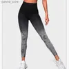 Pantalons de yoga Tie Tie Dye Pantalon Yoga Leggings Scrunch Scrunch Butt Legging Push Up Tensions de compression Booty Gym Sports Leggings Y240410