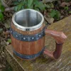 Кружки викинги, пьющие немецкий крупный деревянный ствол пивной кружки из нержавеющей стали чашка для водного стекла вода