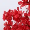 90cmシルクアジサイホワイトブランチドリフトスノージプソフィラ人工花チェリーブロッサムウェディングアーチ飾る偽の花