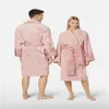 Pyjama Bathrobe vrouwelijke mannelijke luxe pyjama retro badjas met riem vrouwelijke mannelijke winter badjas capuchrobe paar jumpsuit gewaad.M-3XL