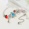 Charm Bracelets Trendy Colorful Glass Beads Bracelet Crown Princess Pendant For Women Handmade Pulseras Jewelry Gift