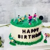 1Set Soccer Football Cake Toppers Fußball -Themenparty -Tor Athlet Puppe Cupcake Topper für Kinder Geburtstagsfeier Kuchen Dekor -Werkzeuge