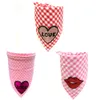 1 datorer Pet Dog Bandana Valentine's Day Love Heart Design Cat Dog Bandana Scarf Pet Grooming Dog Accessories Dog Bibbs