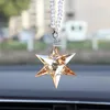 Crystal Snowflake Meteor Hammer Star Car suspendu à la vue arrière Pendante Créative Car Accessoires de Noël