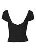 Magliette da donna da donna Donne basi casual manica corta t-shirt con collo a v-shirt slim fit t-tee backless corset crop Streetwear