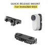 Accessoires pour INSTA360 GO 3 Adaptateur de base à libération rapide magnétique / 4 Vis Prise de montage en aluminium