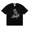 Gallerydeptshirt Mens T Shirt Designer Tshirt Gallerydept Crew Neck Short Sleeve Cotton Letters Casual Summer Flower Skull Spray Print Tee Shirt Luxe Tops 949