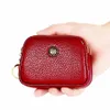fi gerçek deri kadın madeni para çantası çift fermuar küçük çanta cüzdan carteras para mujer mini cüzdanlar Billeretas para mujer d96h#