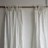 Japon doğal keten çizgili stil yarı şeffaf perdeler, oturma odası için zarif dokulu perde, enerji tasarruflu, TJ6476
