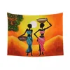 Tapestries African Women Africa Life Tapestry Wall Hanging For Living Room Custom Hippie Ethnic Style Exotic Home Decor