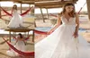 Asaf Dadush 2020 Bohemian Brautkleider sexy Spaghetti -Träger Rückenless Spitze Brautkleid Strand Chiffon Eine Linie Hochzeitskleider9726087