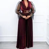 Plus -Size -Chic -Frauen -Samt -Overall -Anlagen langen Langarm plissierten Beinhosen ein Stück Outfits Vintage Elegant Party ROMPERS 240410