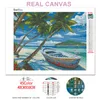 Evershine 5d Diamond Painting Kits Seaside Diamond broderie Landscape Mosaic Picture Coconut Tree Art Home Decoration