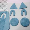 Meer polymeer klei textuur Stempelplaat Clear Emboss Mat Diy Clay Sieraden maken Mandala Paisley Scale Bloem Animal Impression