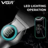 Original VGR Professional Hair Trimmer For Men Justerbar Body Beard Clipper Electric laddningsbar frisyrmaskin Barber 240408