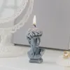 1pc Creative ins ins David Head Скульптура парафиновые восковые аромат свеча расслабься день рождения Новый год подарки подарки Свадьба ароматический декор 7 Цвет