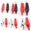 10pcs 28mm da 35 mm in metallo clip clip crocodile test per provetta per provetta per sonda di plastica rosso stivale in plastica rossa batteria automatica