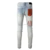 Men Jeans Ripped Stretch Denim Pantal