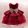 Baby Princess Dress Born Girls Birthday Party 1st Brapennement Robe Toddler4404578