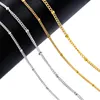Chaines 1,5 mm de largeur en acier inoxydable Gold Colors Ball Link Link Women Girl's Collier Party Gift Bijoux