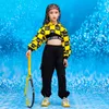 Trajes de jazz de hip hop para mulheres meninas de dança de dança camaretas de moletom de moletom de capuz para infantil calças de dança de jazz infantil