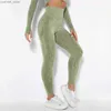 Yoga Outfits Seamless wash sexy peach hip sweat wicking Yoga Pants sports Leggings Y240410