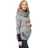 CHAMPS SWOIGNES D'HIIR MATERNITY avec écharpe à capuche d'allaitement maternel Premaman Pullover Sweat Shirt Woman Vestes