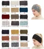 CC Hairband Sweatband Colorful Knitted Crochet Headband Winter Ear Warmer Elastic Band Wide Accessories4914298